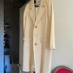 Milly size 8 long all weather coat